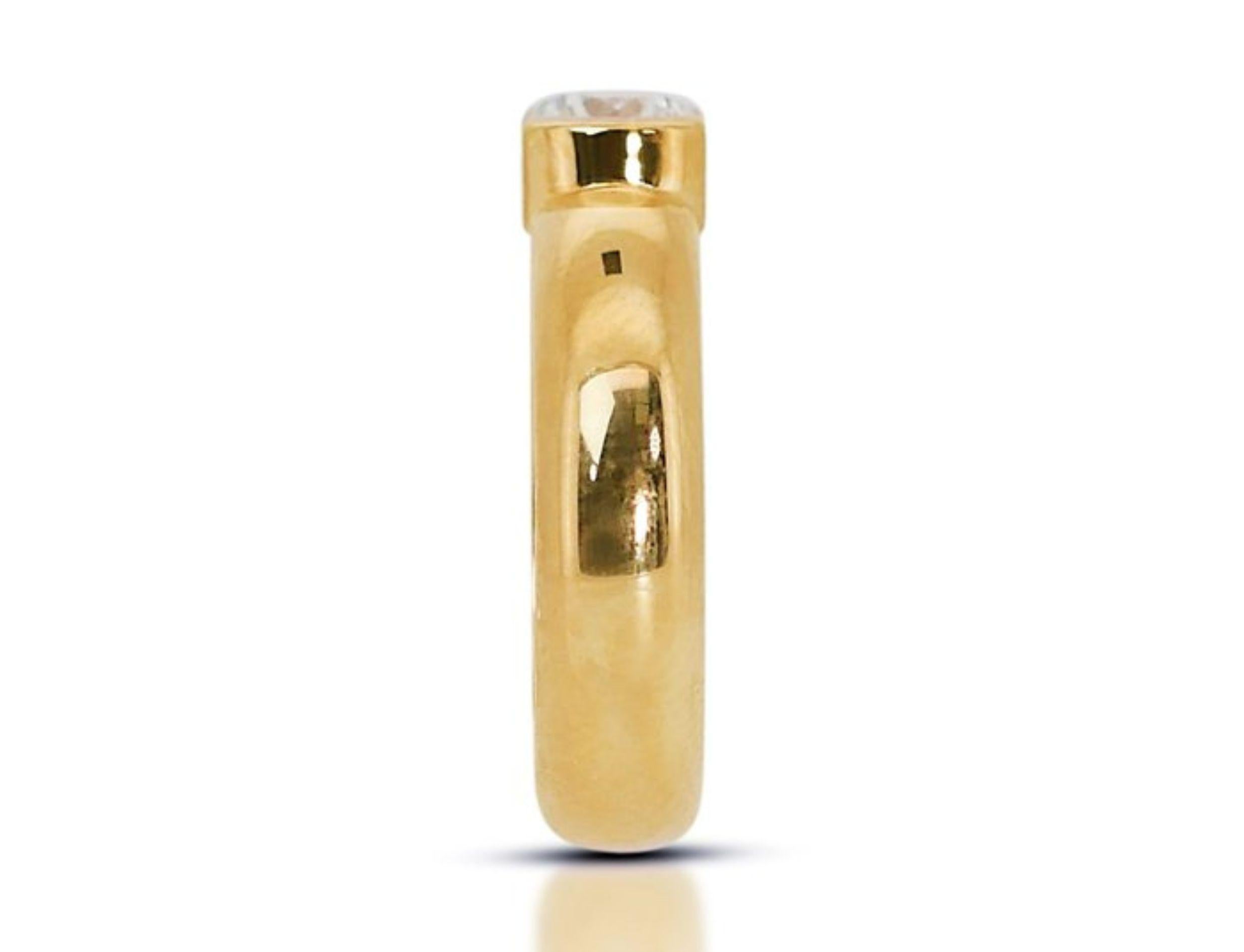 Classic 18K Gelbgold Solitär Ring 1
