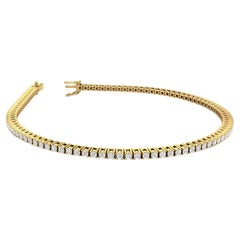 Classic 18kt Yellow Gold Diamond Tennis Bracelet, 7-Inch