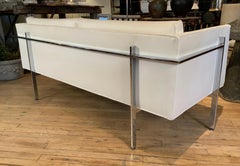 Classic 1950's Chrome Frame Sofa by Milo Baughman