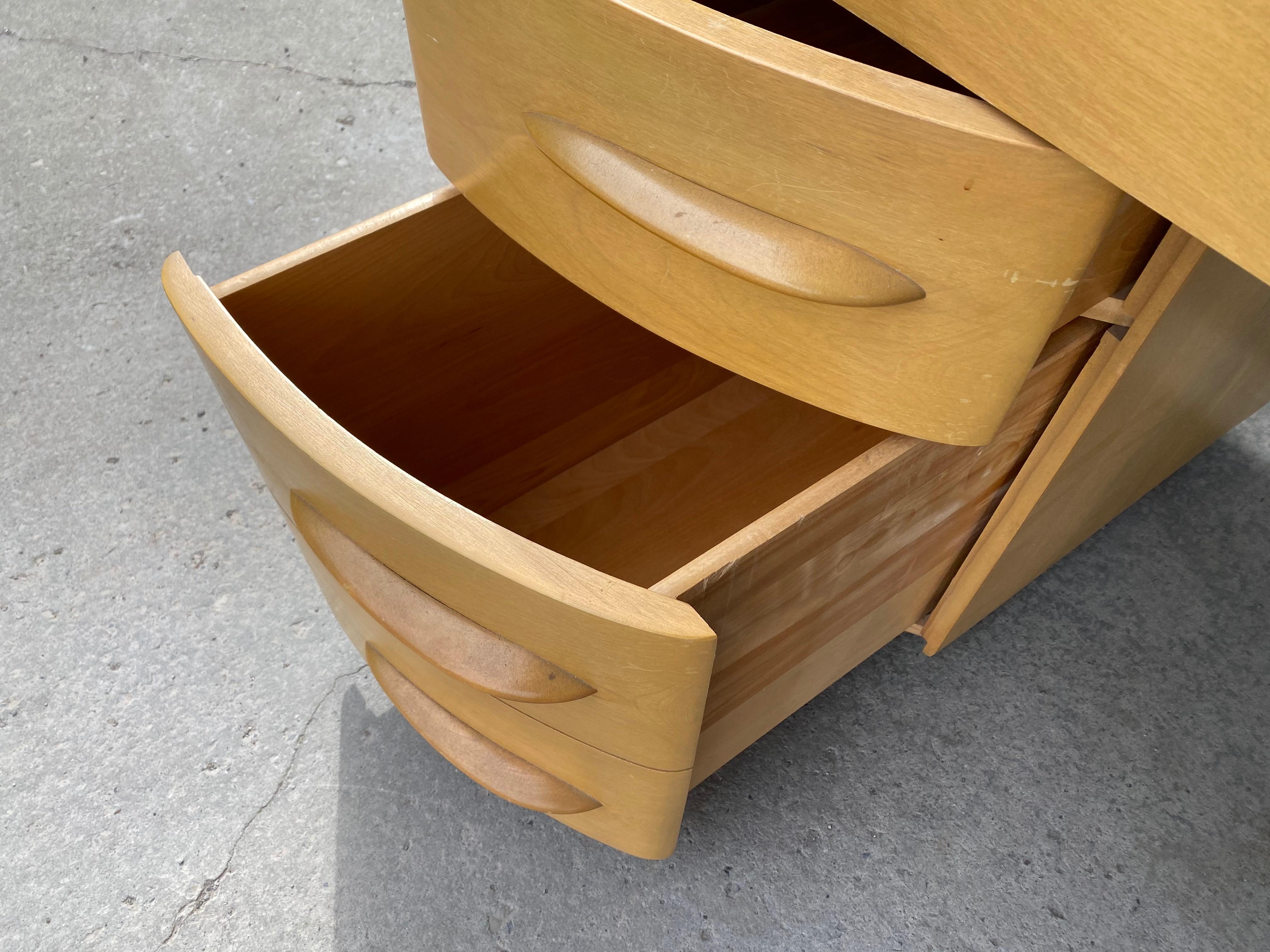 Mid-20th Century Classic 1950s Heywood Wakefield Desk, Wheat Finish