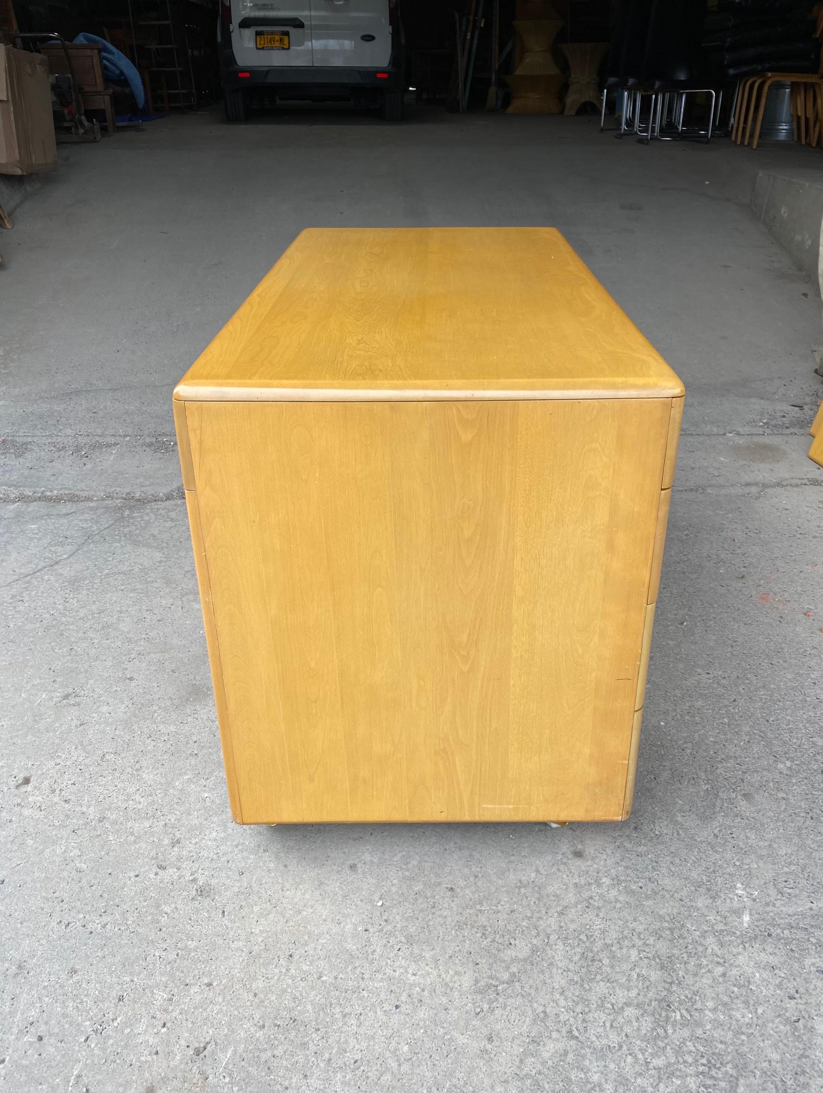 Birch Classic 1950s Heywood Wakefield Desk, Wheat Finish