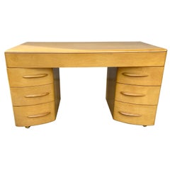 Classic 1950s Heywood Wakefield Desk, Wheat Finish