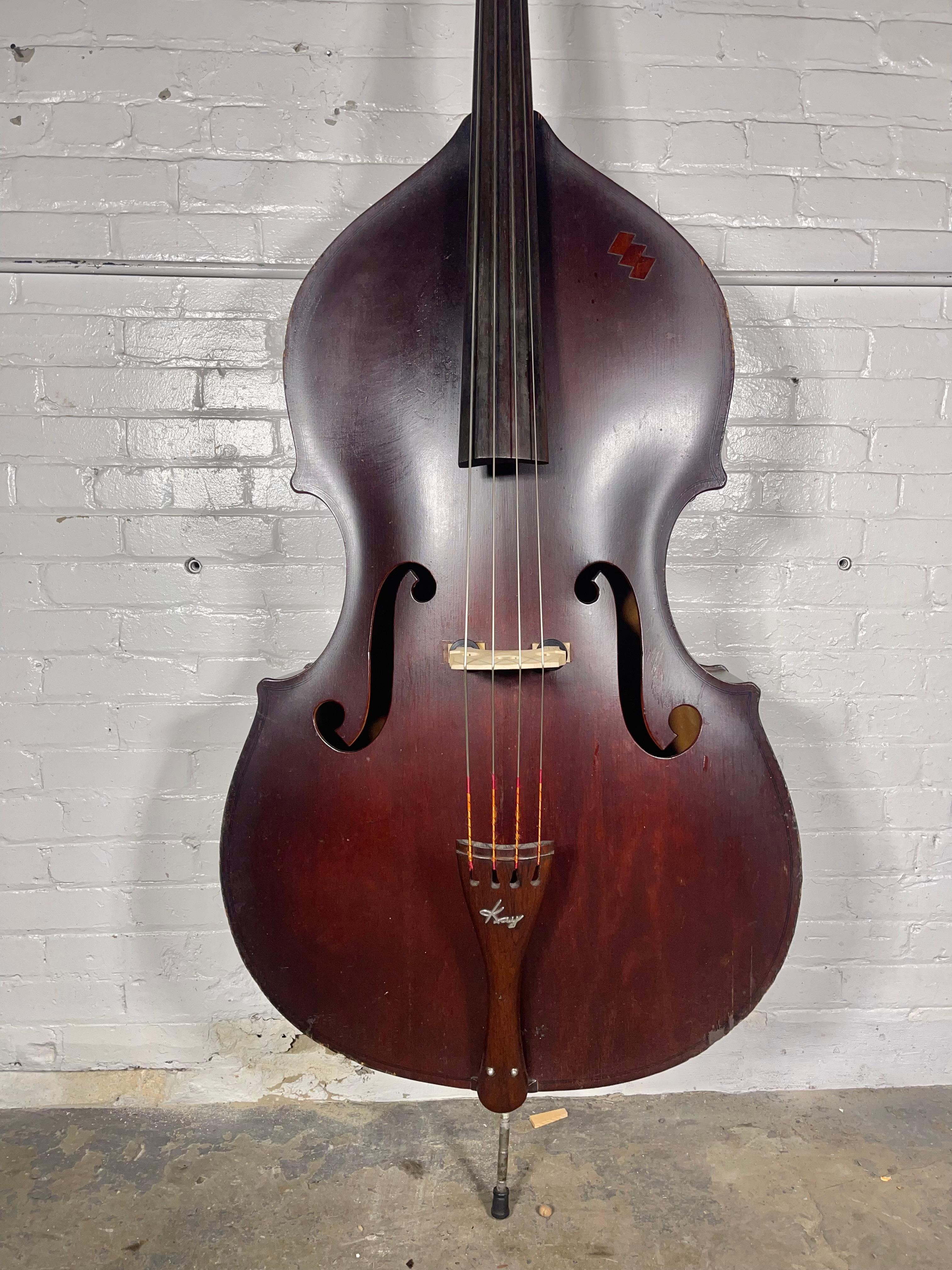 Classic 1950s Kay M 1 Upright String Bass, Standard 3/4 size Estadounidense en venta