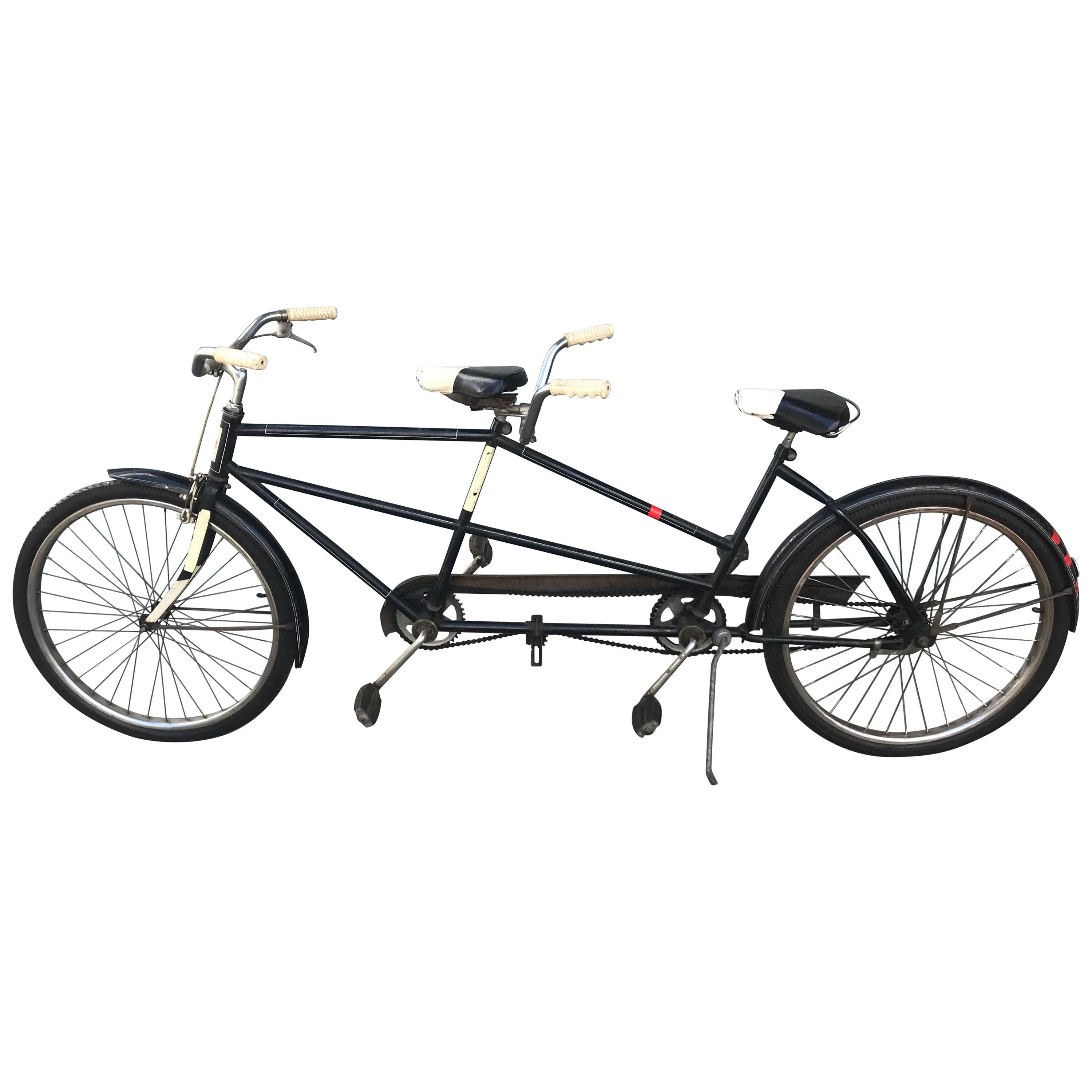 Classic 1950s Tandem Bike, Bicycle Built for Two by J C Higgins