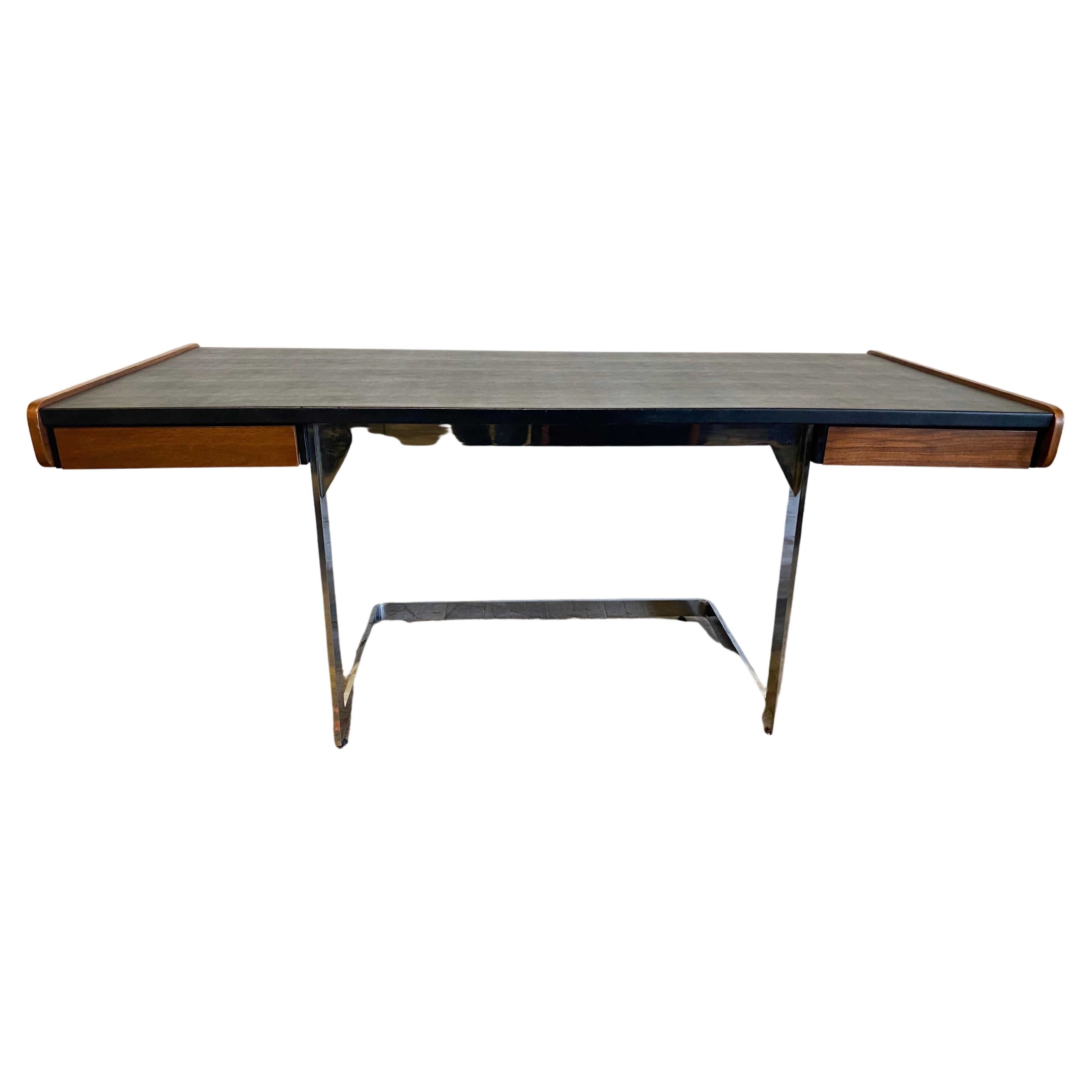 Mid-Century Modern Classic 1960s Ste. Marie & Laurent Rosewood and Leather Desk