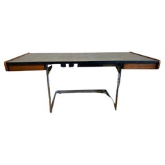Classic 1960s Ste. Marie & Laurent Rosewood and Leather Desk