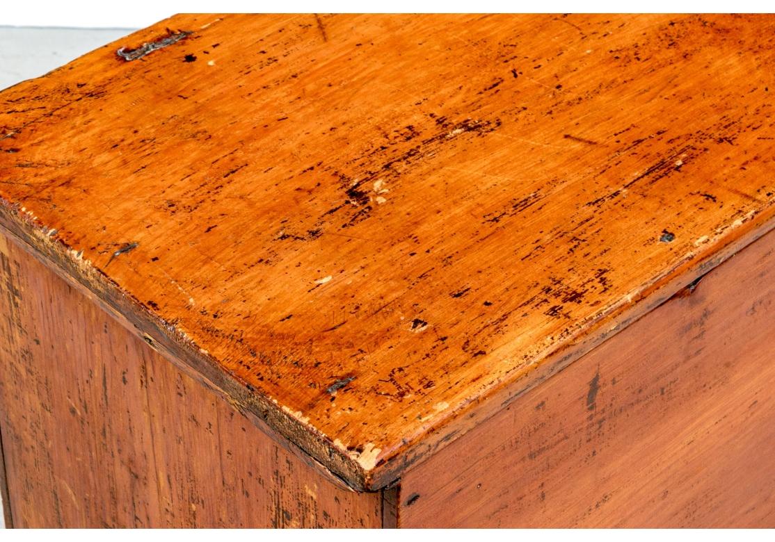 Classic 19th. C. American Six Board Blanket Chest 3