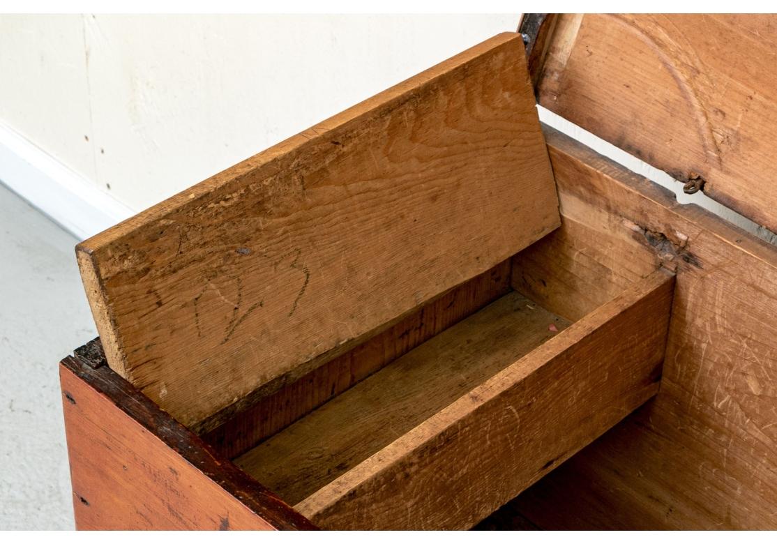 Classic 19th. C. American Six Board Blanket Chest 4