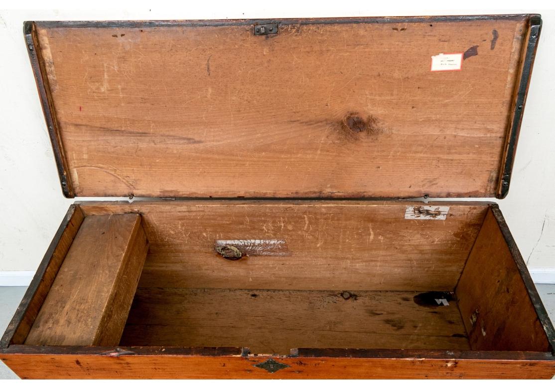 Classic 19th. C. American Six Board Blanket Chest 6