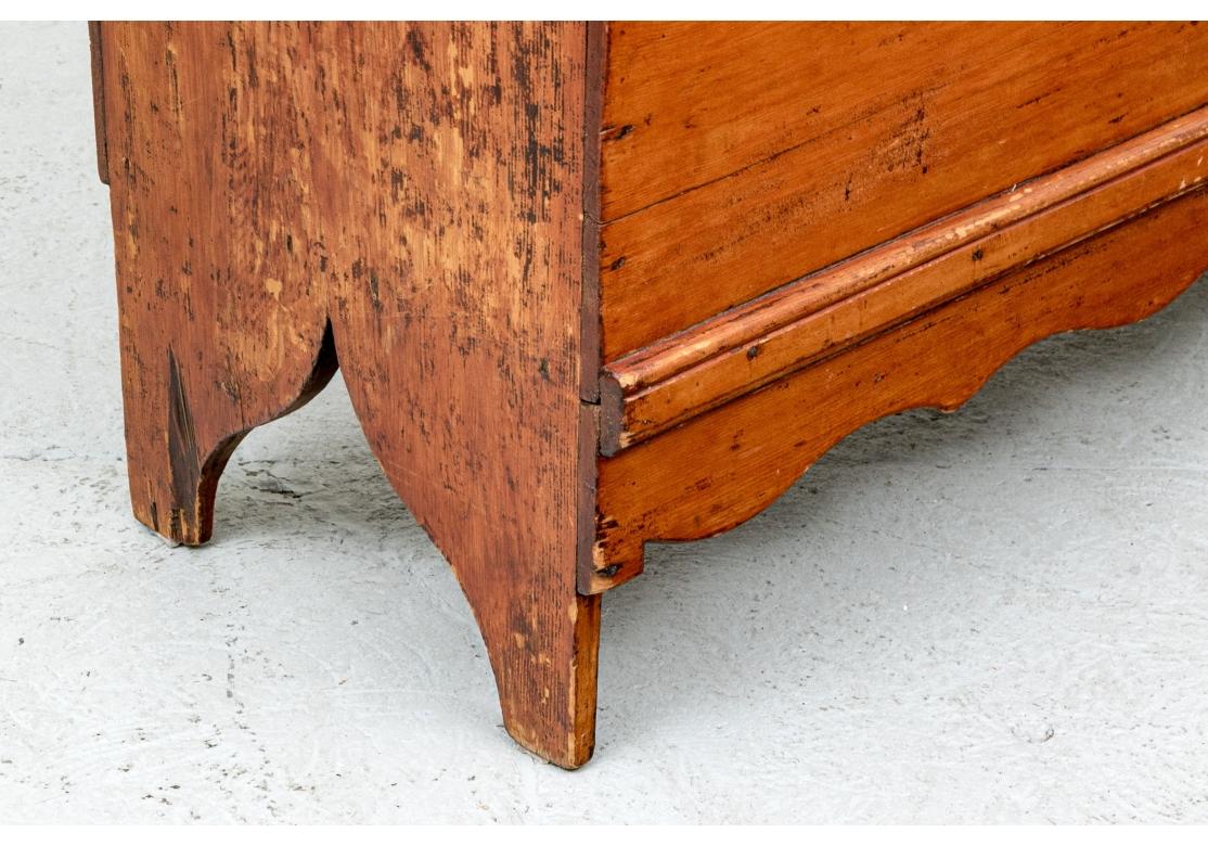 Country Classic 19th. C. American Six Board Blanket Chest