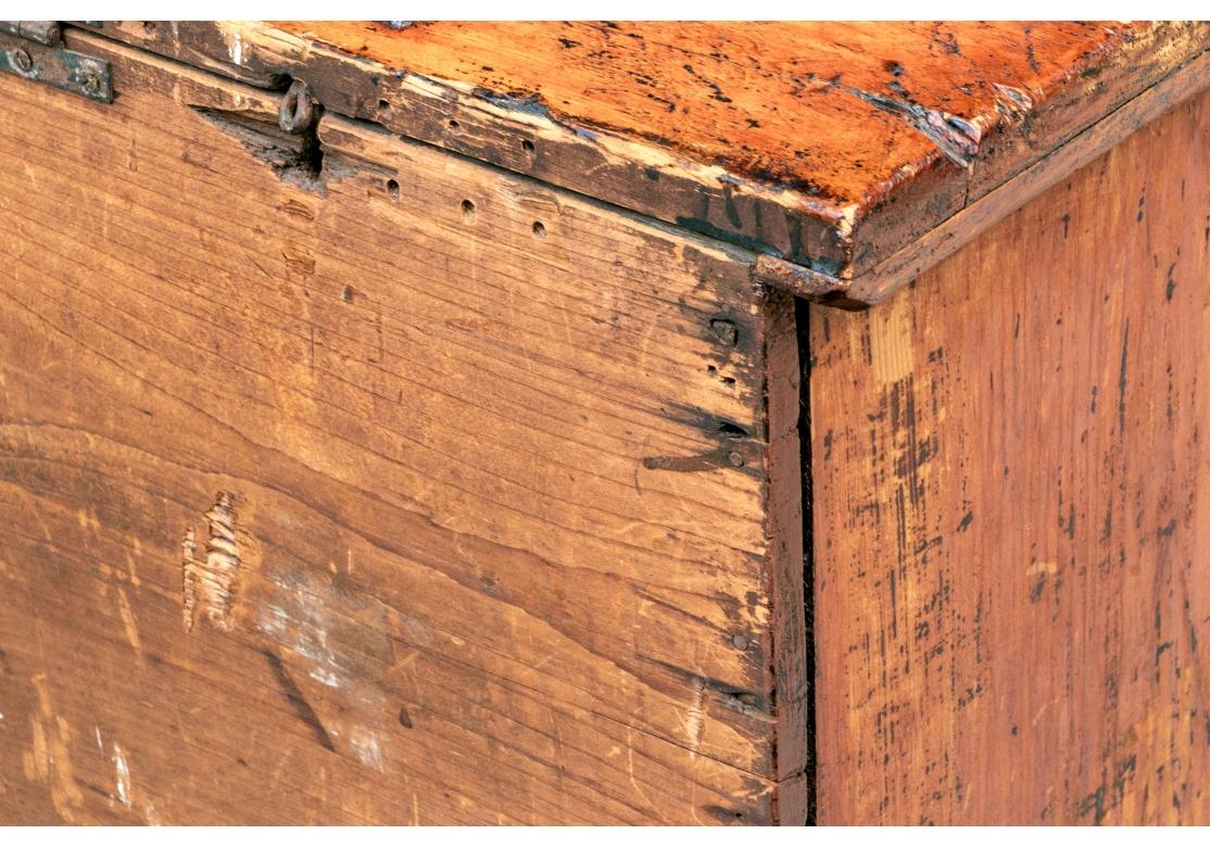 Classic 19th. C. American Six Board Blanket Chest 1