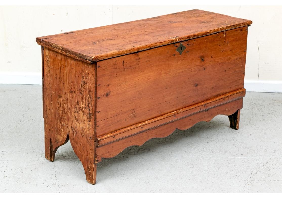 Classic 19th. C. American Six Board Blanket Chest 2