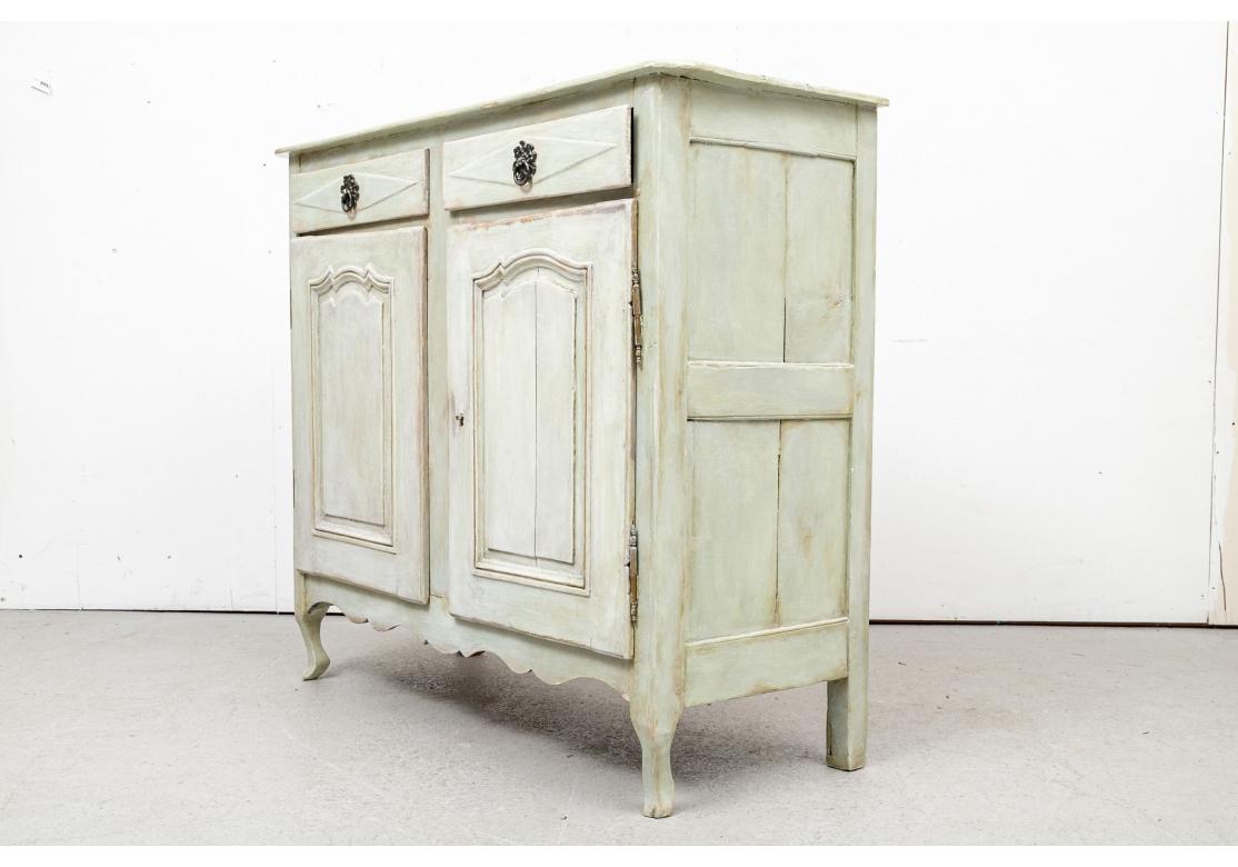 Classic 19th Century Country French Paint Decorated Cabinet For Sale 8