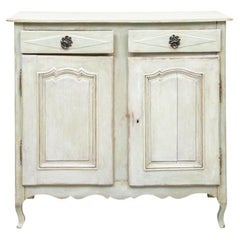 Classic 19th Century Country French Paint Decorated Cabinet