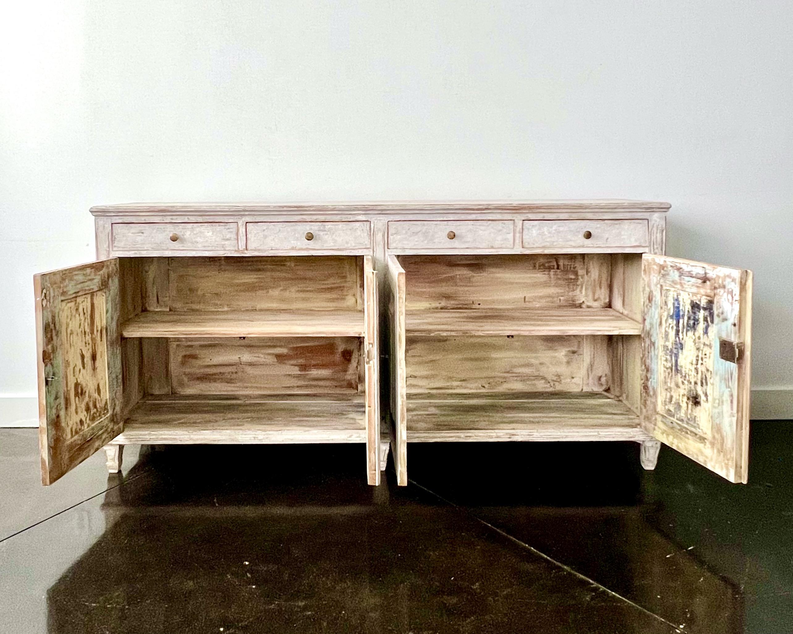 Brass Classic 19th century Swedish Long Sideboard