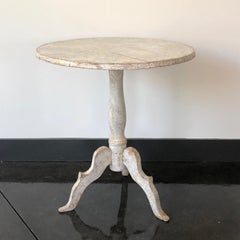 Classic 19th Century Swedish Round Pedestal Table