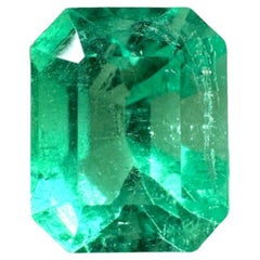 Classic 2.07 Carat Muzo Green Emerald Cut Colombian Emerald Gem - May Birthstone