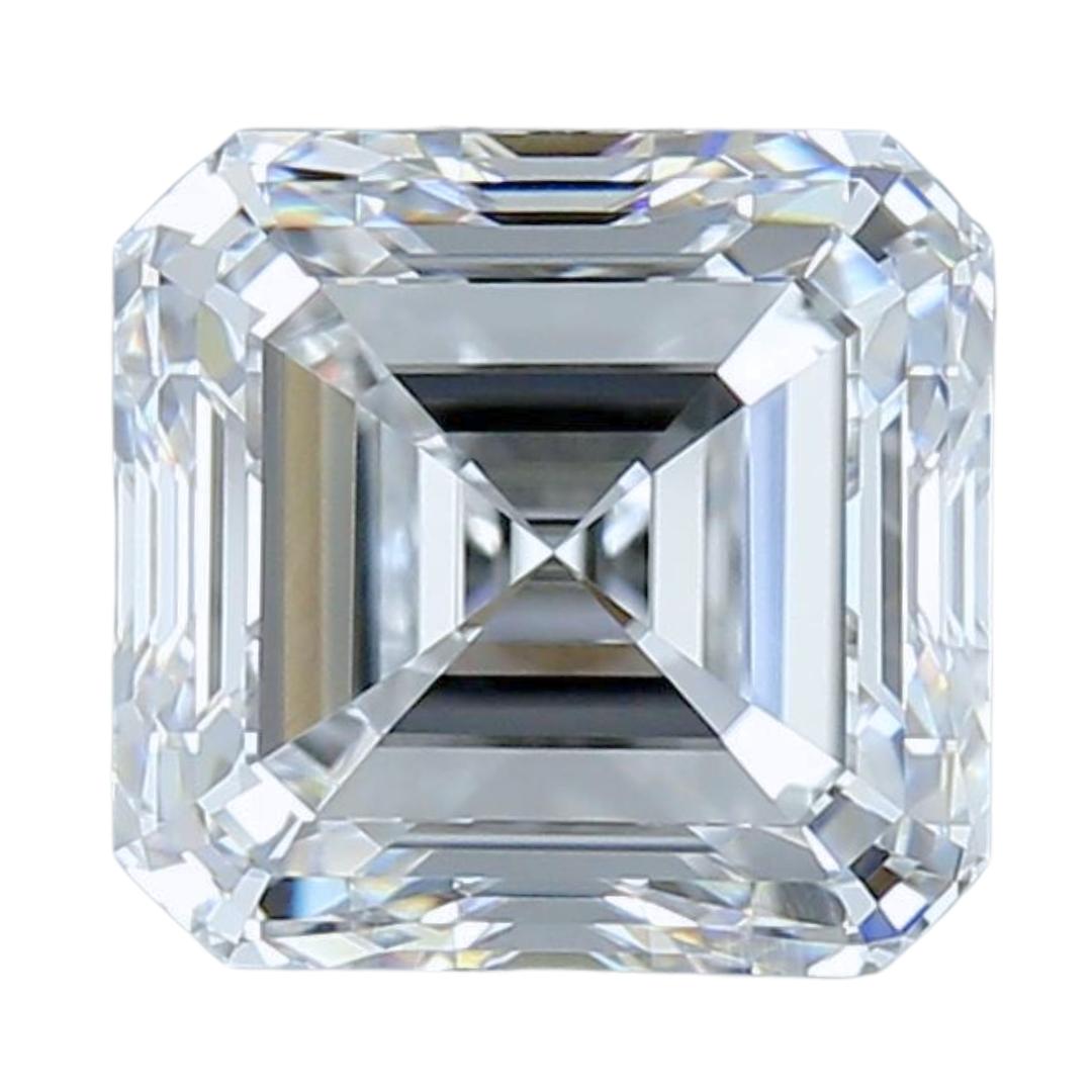 Diamante clásico de talla ideal cuadrado de 3,01 ct - Certificado GIA en venta 2