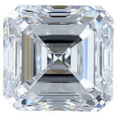 Diamant classique de forme carrée à taille idéale de 3,01ct - certifié GIA