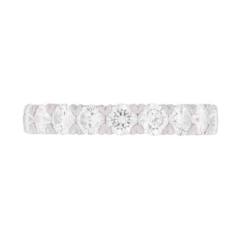 Classic 3.83 Carat Round Brilliant Cut Diamond Eternity Ring by Boodles
