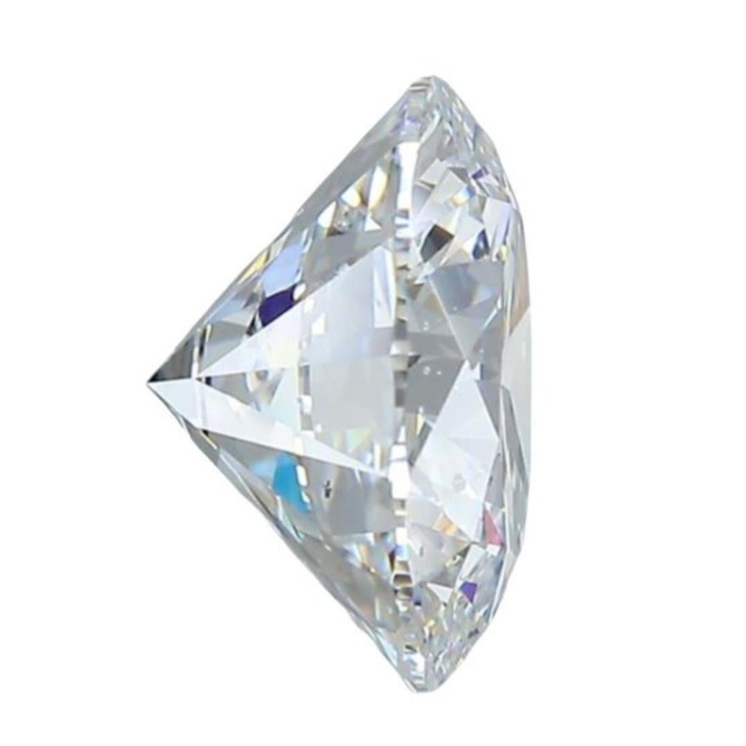 Classic 4.06ct Triple Excellent Ideal Cut Round Diamond - GIA Certified In New Condition For Sale In רמת גן, IL