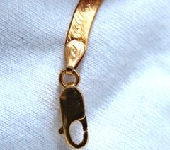 Classic Gauge Herringbone Necklace 14kt