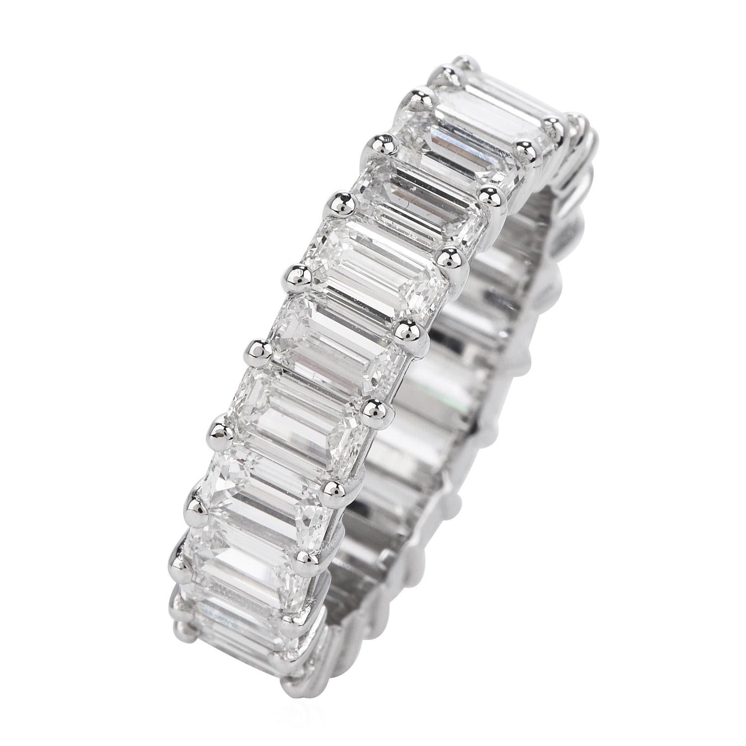 infinity baguette ring