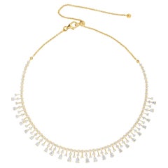 Tour de cou classique avec diamant de 6,65 carats