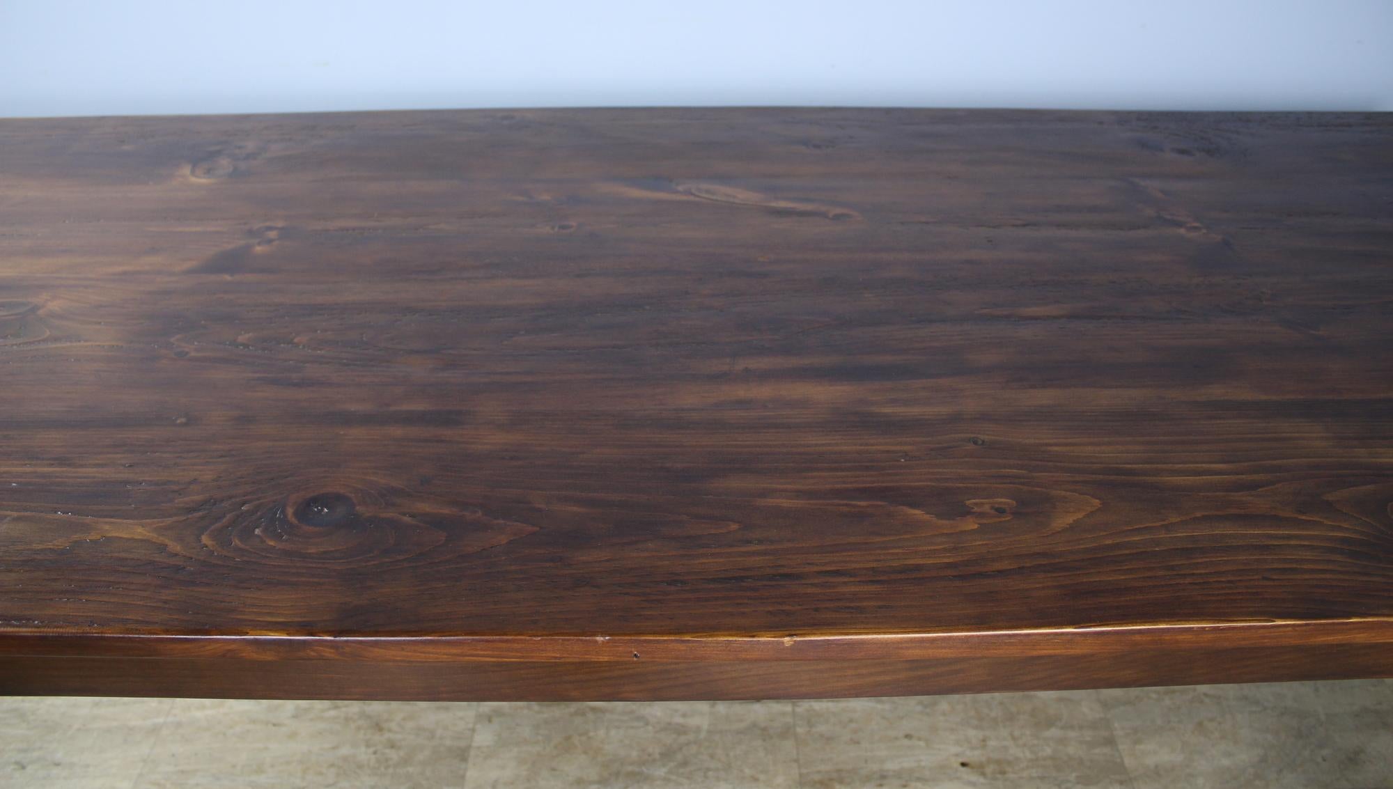 Classic Pine Farm Table, Stained Walnut 2