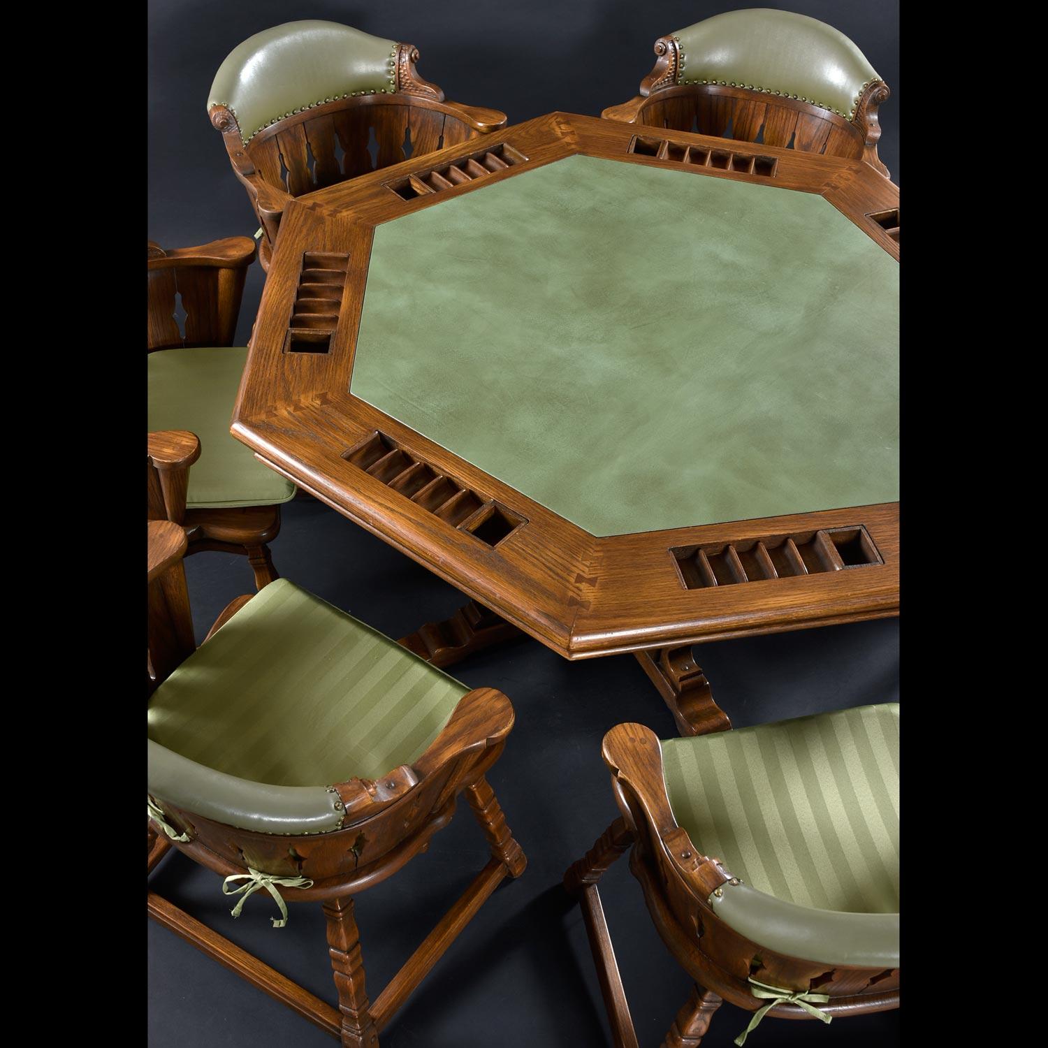 vintage poker table
