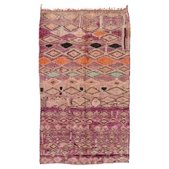 Classic abstract Used Boujad rug curated by Breuckelen Berber 