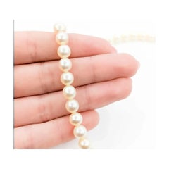 Classic Akoya Pearl Necklace in 14k White Gold