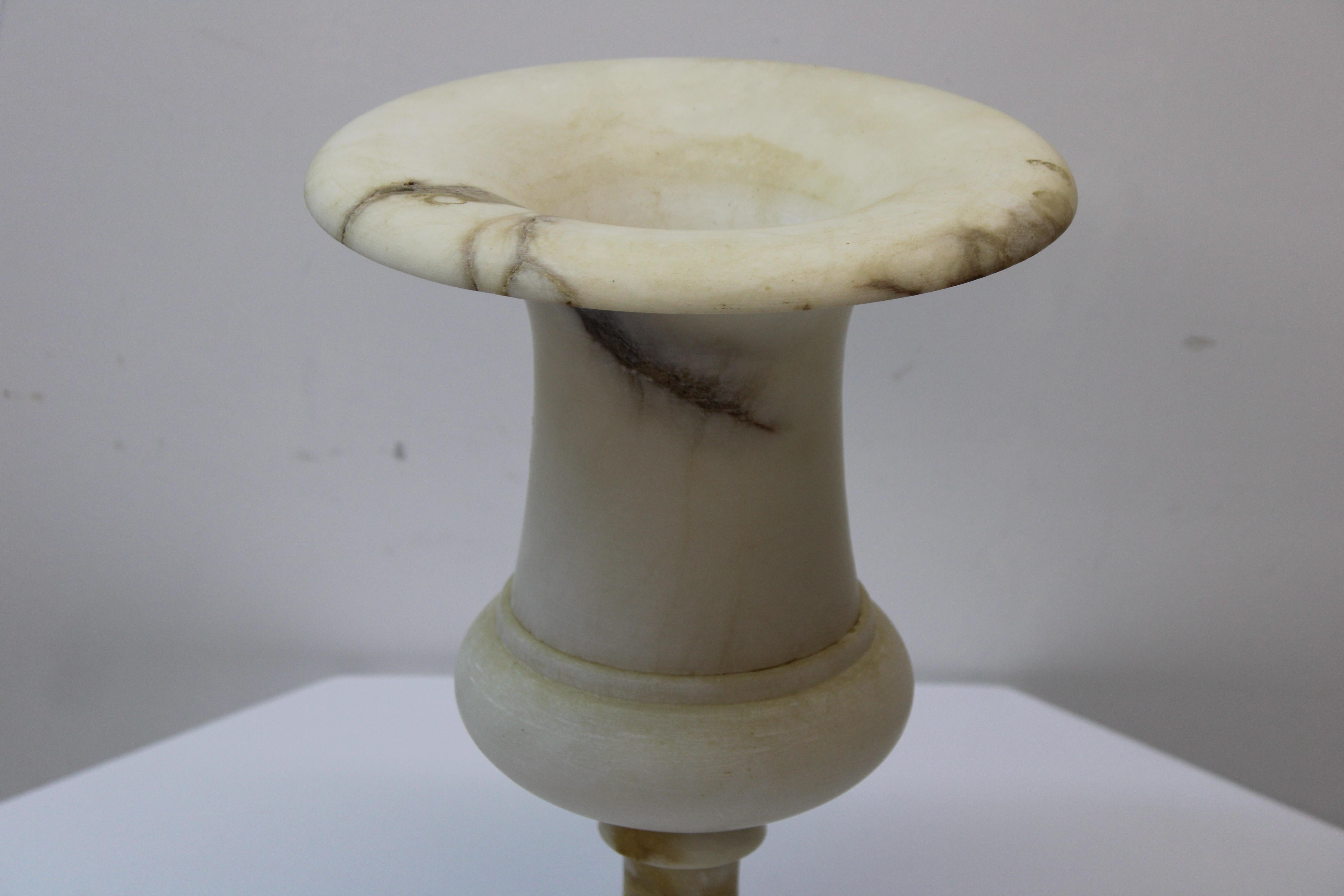 Classic Alabaster Urn In Good Condition In San Francisco, CA