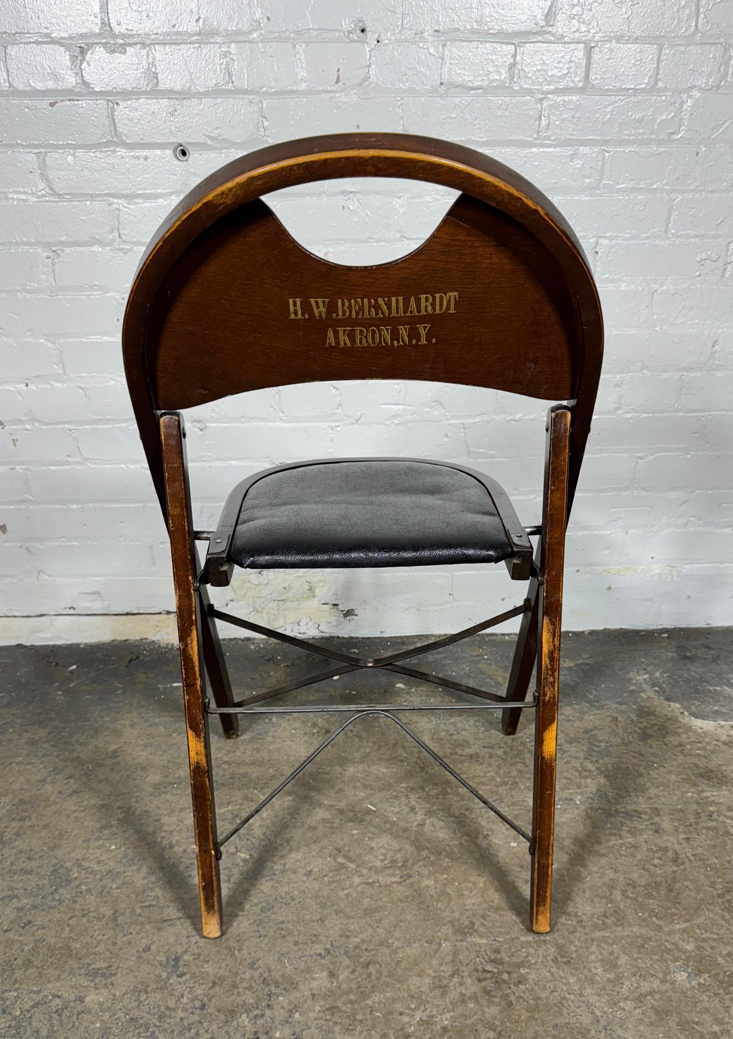 Classic American Bentwood and Iron Folding Chairs For Sale 1