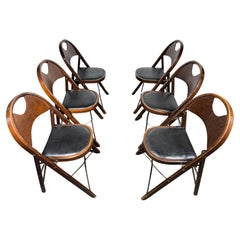 Used Classic American Bentwood and Iron Folding Chairs