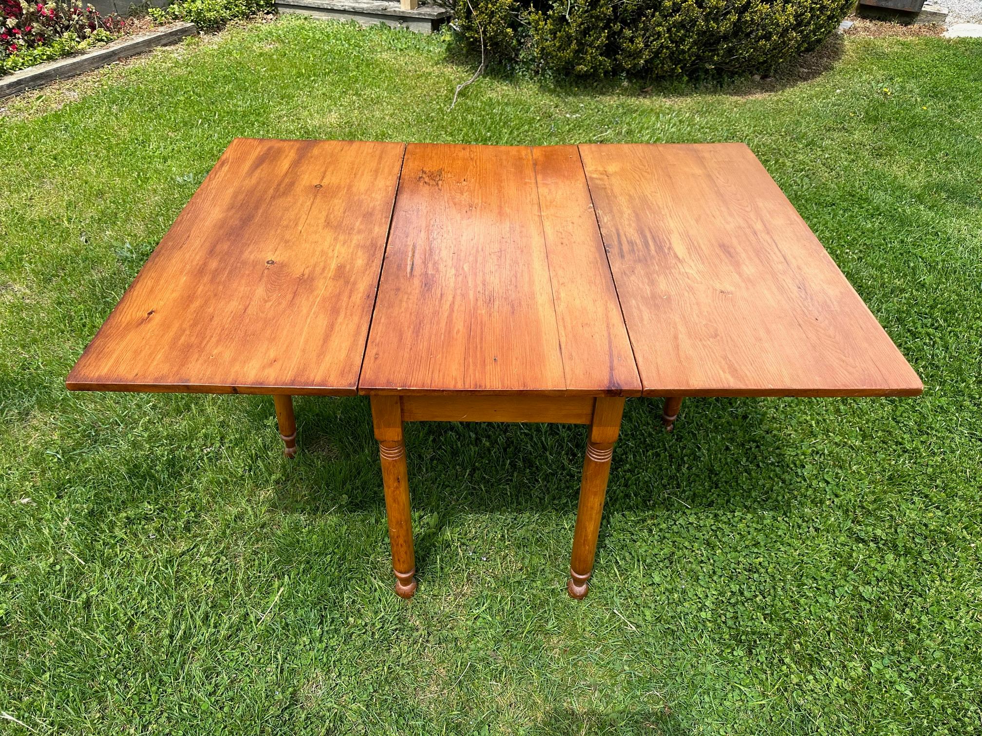 Classic American Drop Leaf Maple Pembroke Table For Sale 5