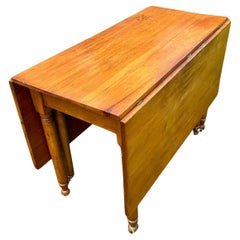 Antique Classic American Drop Leaf Maple Pembroke Table