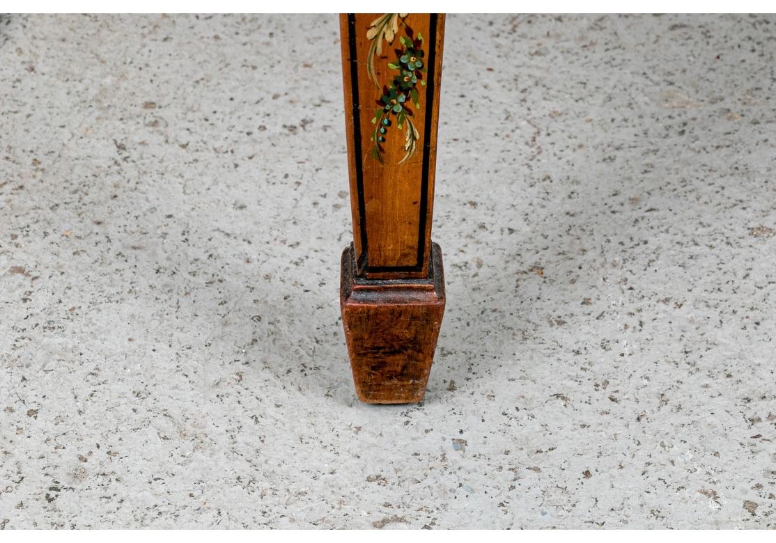 Clásico Y Elegante Sillón Estilo Adam Pintado Antiguo en venta 6