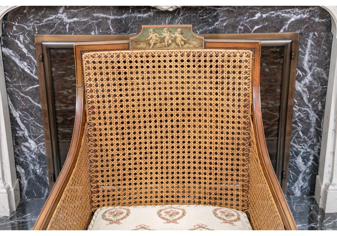 Clásico Y Elegante Sillón Estilo Adam Pintado Antiguo Estilo Adán en venta