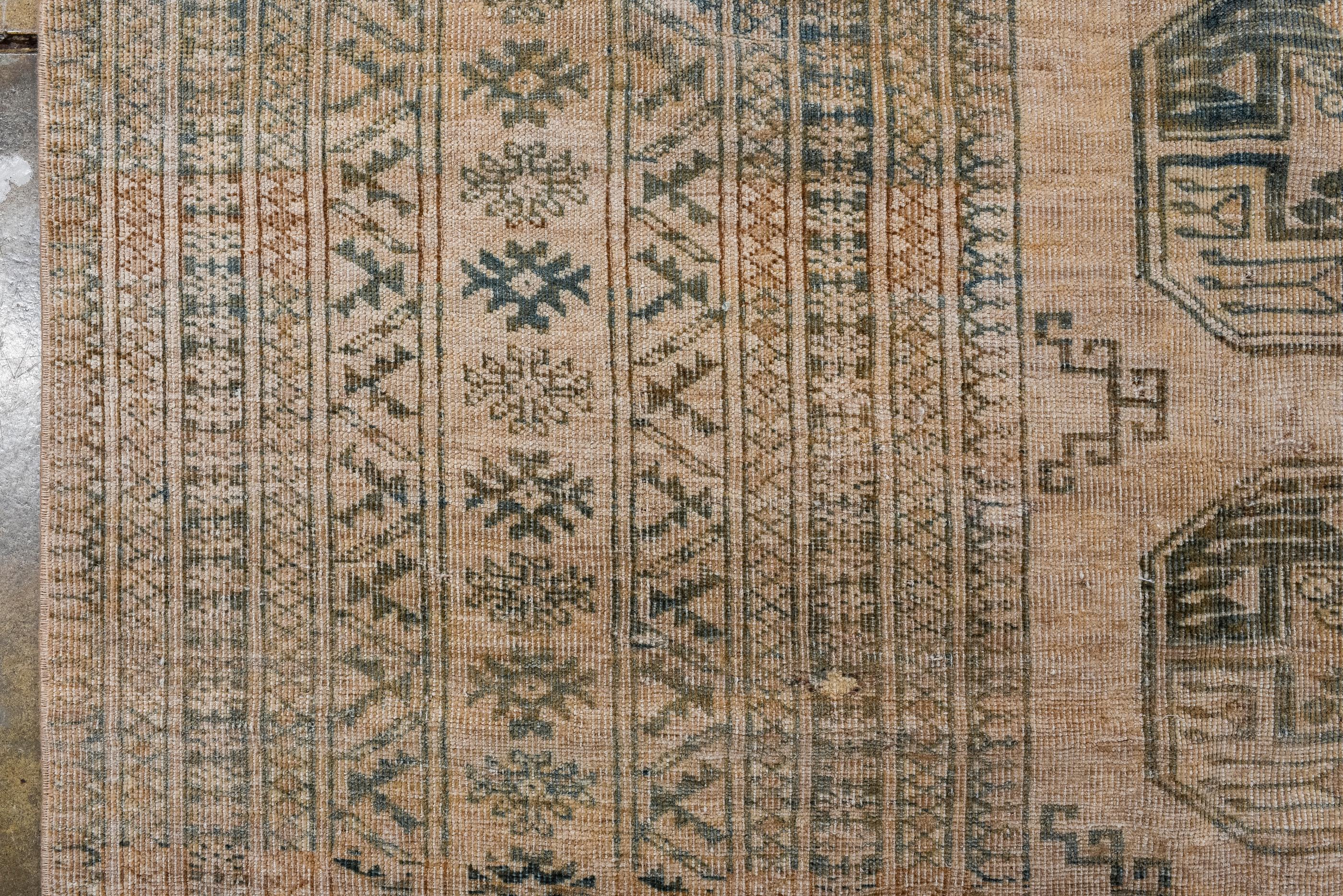 20th Century Classic Antique Afghan Rug with Beige Field  For Sale