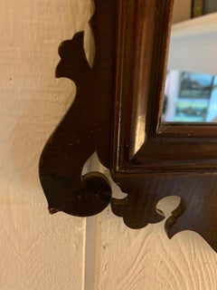 Espejo Clásico Antiguo Chippendale Tallado Caoba