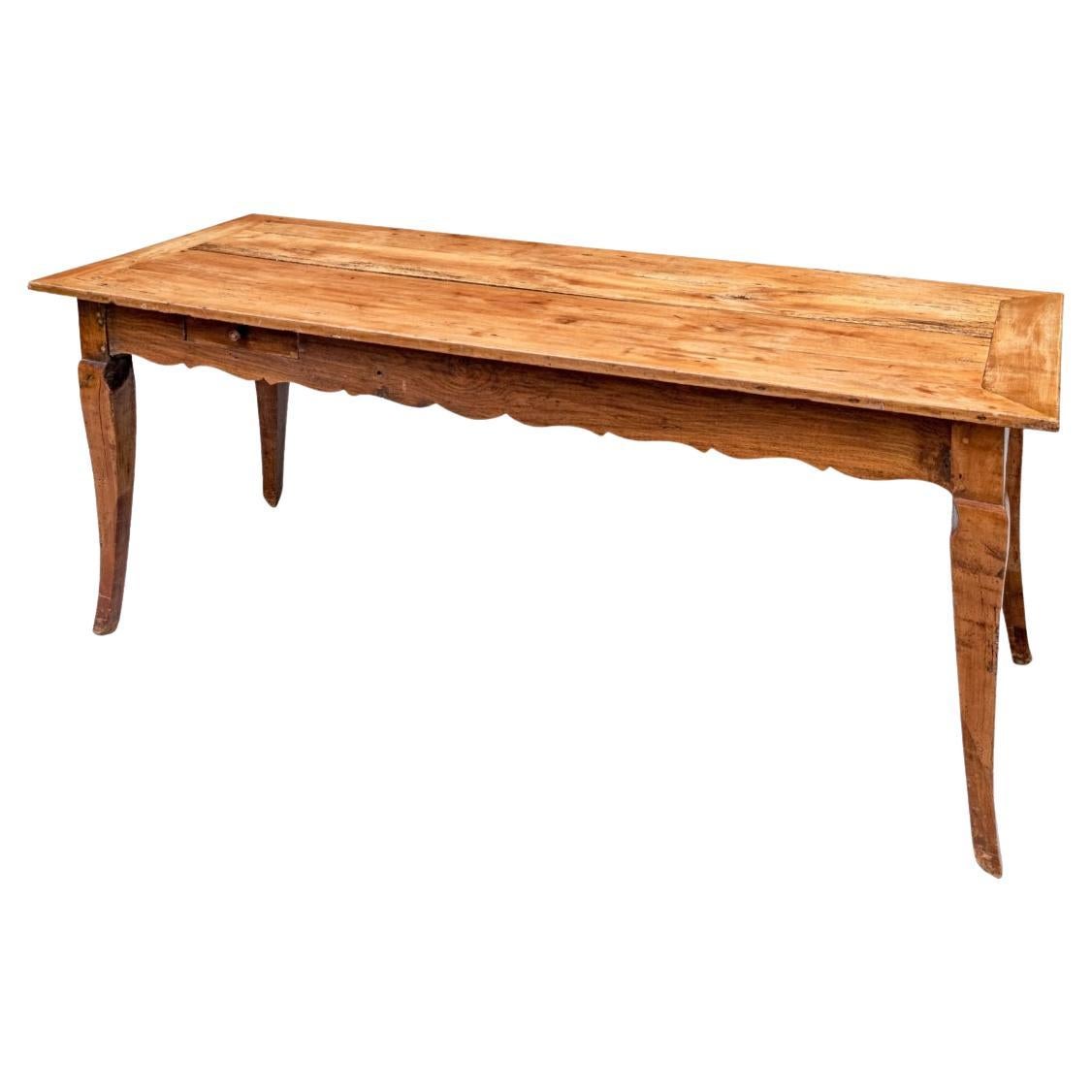 Table de ferme classique en cerisier Antique French