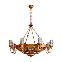 Lustre classique en or ancien et classique