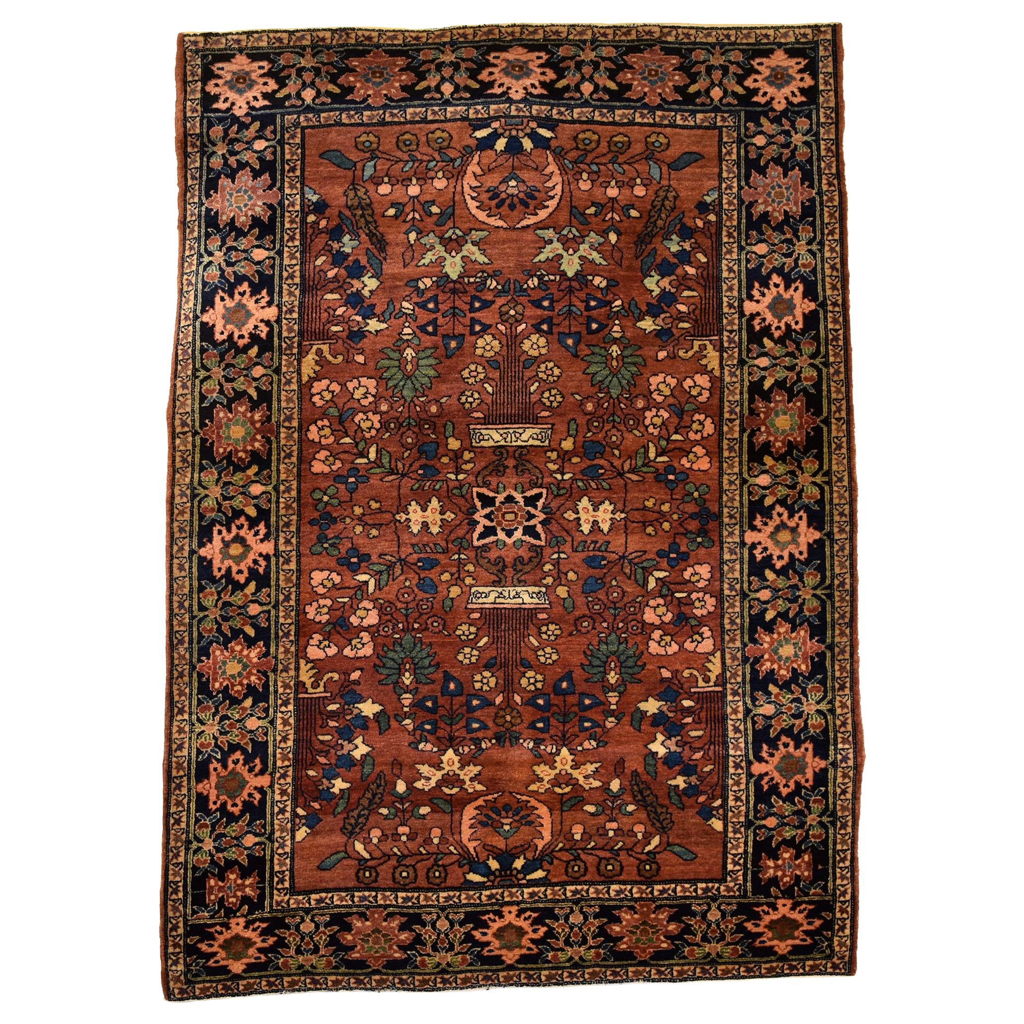 Classic Antique Persian Farahan Carpet Wool