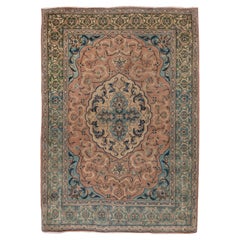 Klassischer antiker persischer Täbris-Teppich in erstaunlichen Farben