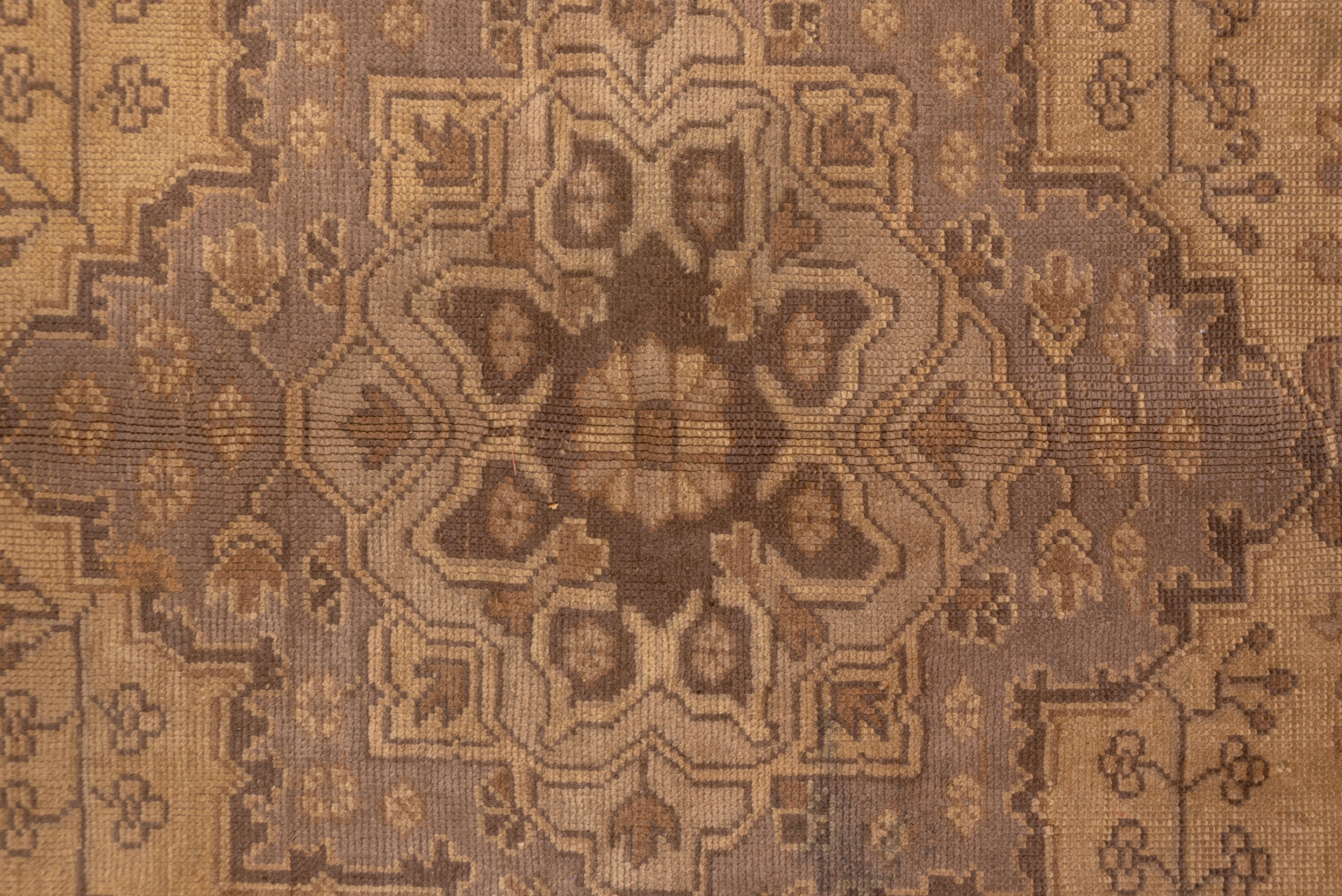 Early 20th Century Classic Antique Turkish Oushak Rug, Lavender Tones, circa 1920s For Sale