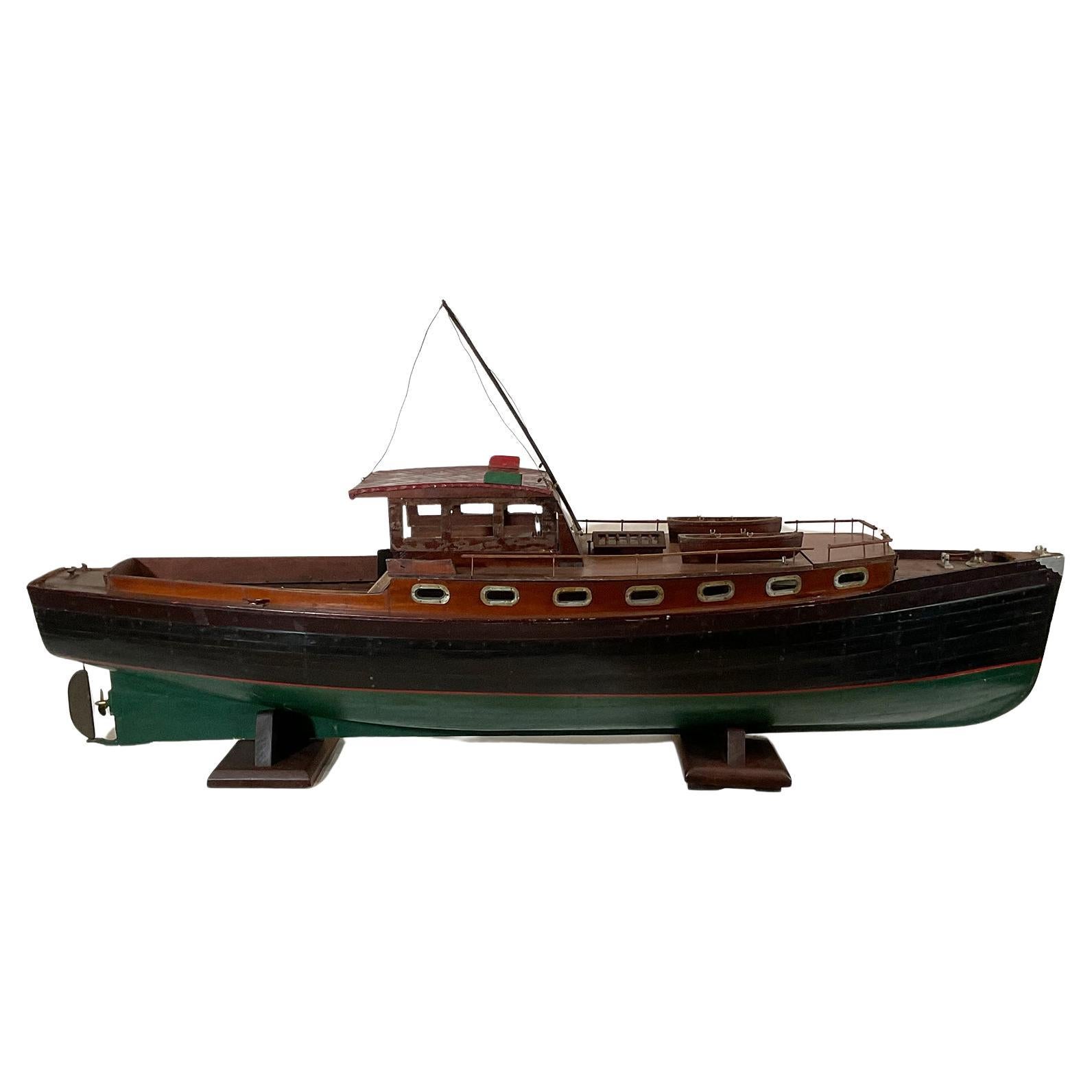 Classic Antique Yacht Model For Sale