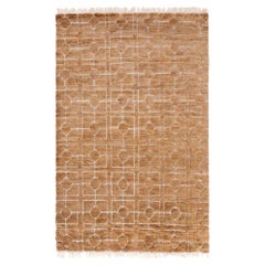 Tappeto a trama Breezeblock personalizzabile Classic Architectural in paglia X-Large