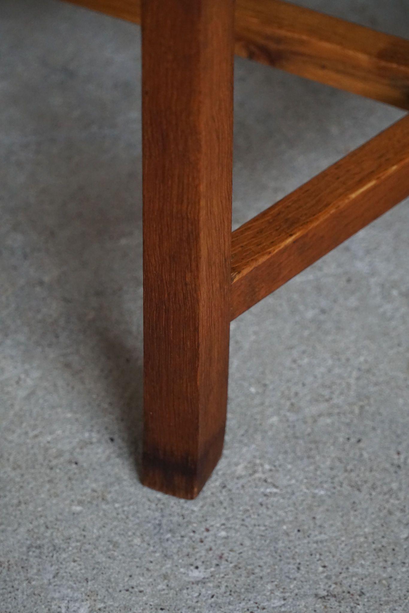 Classic Armchair in Oak & Lambswool Seat, Danish Mid Century Modern, 1950s For Sale 1