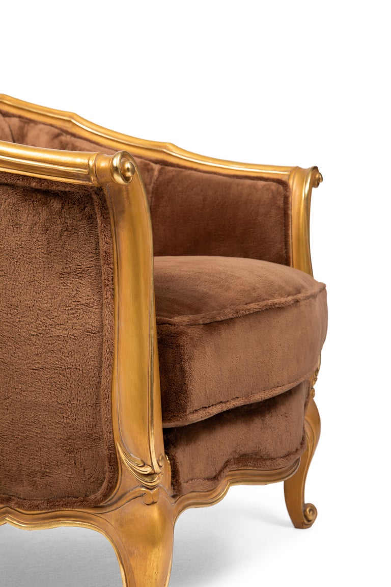 Classic Armchair Louise Philippe Style Inspired, Hand Carved Fully Made